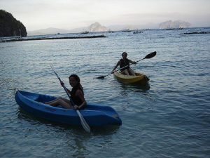 Palawan March 31, 2007: Kayaking