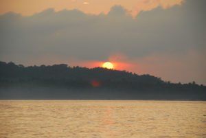 sunrise over the southern tip of Polillo Island