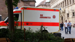 This is the German version of the Red Cross, Die Johanniter. But Anglophones will read this differently...