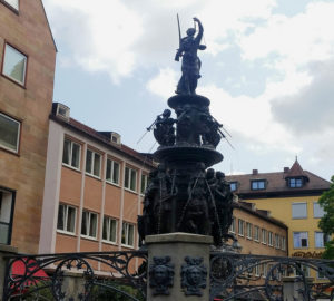 the Fountain of the Virtues in Nuremberg