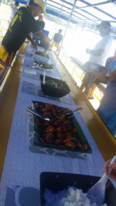 Two Sea Tour lunch buffet